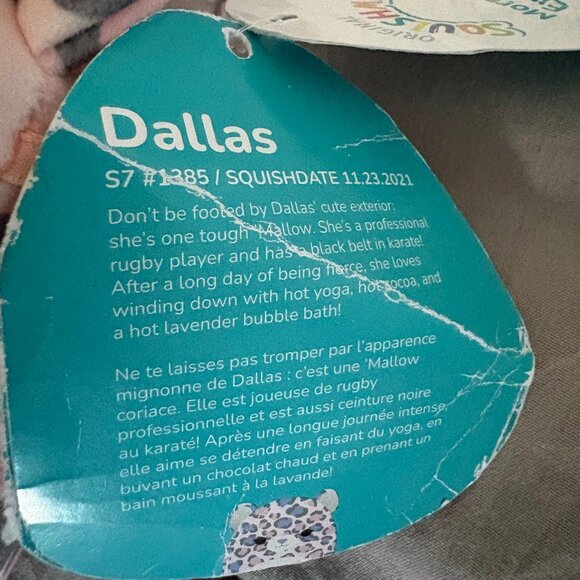 NEW with tags, Squishmallow Dallas the leopard plush toy - Picture 8 of 11